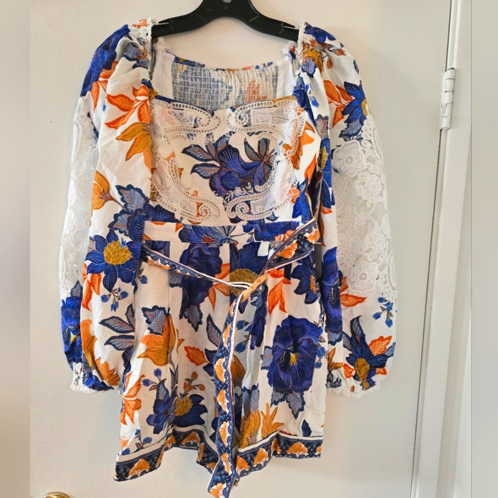 Farm Rio Floral Romper - Picture 7 of 8